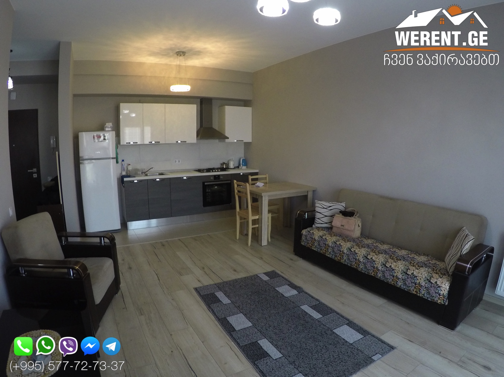 2-Room Apartment For Rent At M2 Tamarashvili, near Vake Government, Tbilisi