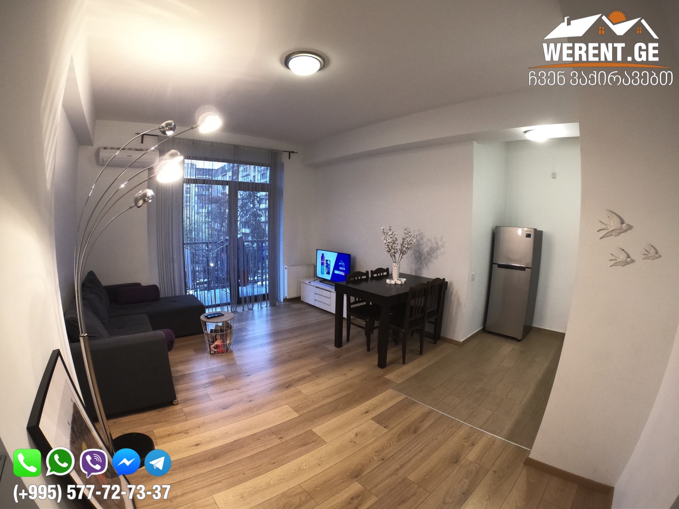 3-Room Apartment For Rent In M2 On Kazbegi 25