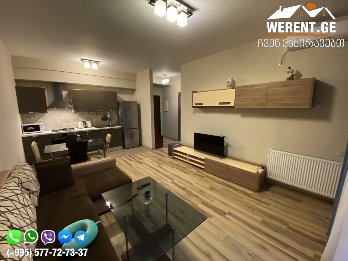 2-Room Apartment For Rent At “M2” On Tamarashvili, Saburtalo, Tbilisi