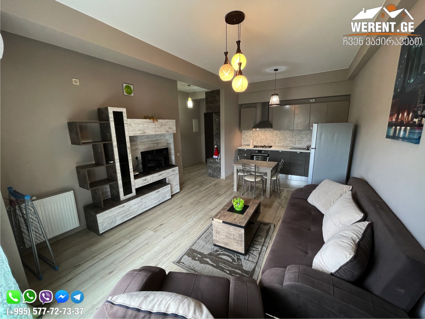 2-Room Apartment For Rent At “M2 On Tamarashvili”