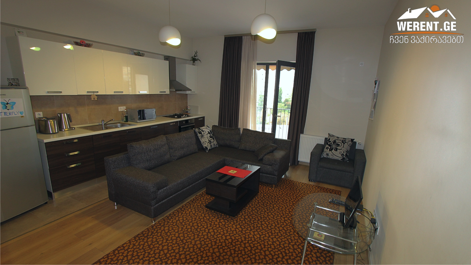 2-Room Apartment For Rent at “m2 on Nutsubidze”
